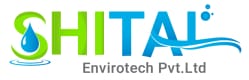Shital Envirotech Pvt. Ltd. logo featuring green and blue colors with a water droplet and wave design.